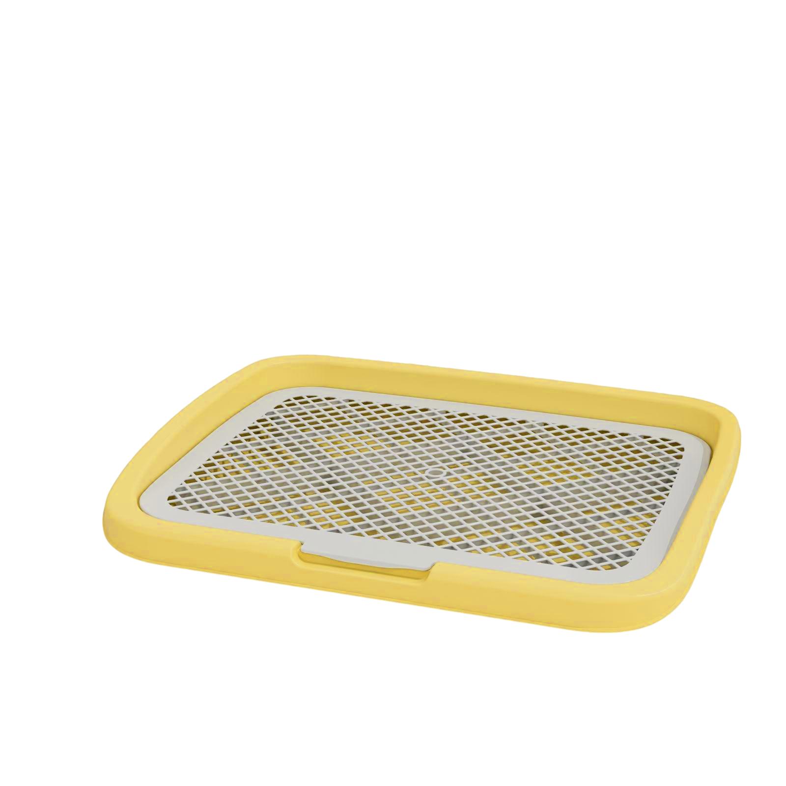 

Dog Toilet Large - With Column Can Be Flushed Household Flat Dog Urinal Potty S жовтий