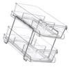 2 Tier Closet Organizer Durable Clear for Cabinet Pantry for Under Sink Office
