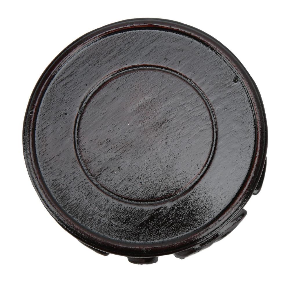 Round Round Wooden Base Height 2.5 Cm Wooden Pedestal Base Home Decoration Stand  Bonsai Display