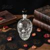 Stylish Skull Liquor Bottle Whiskey Decanter 500ml Gothic Glass with Stopper Halloween Decanter Spirit Dispenser for Home Bar Creepy Gift