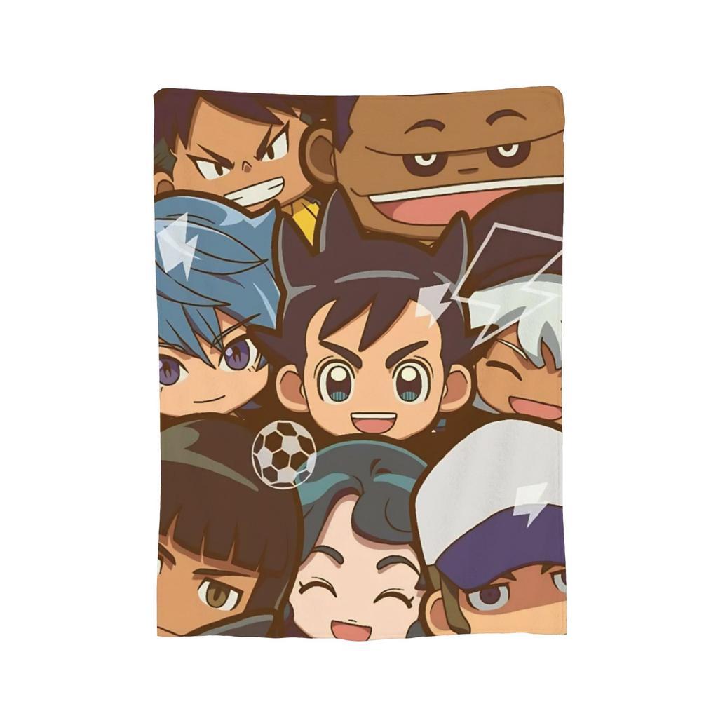 Anime Axel Blaze Inazuma Eleven Blanket Fleece All Season  Portable Super Warm Throw Blanket for Home Couch Plush Thin Quilt