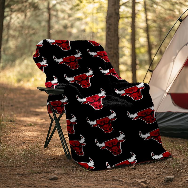 Bulls Print Flannel Blanket, Soft Warm Lightweight Throw Blanket for Living Room,Sofa Bed Camping Office