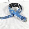 Flower Waist Chain Vintage Flower Denims Belt for Women Proms Stage and Club Party Casual Wear Elaborate Jewelry