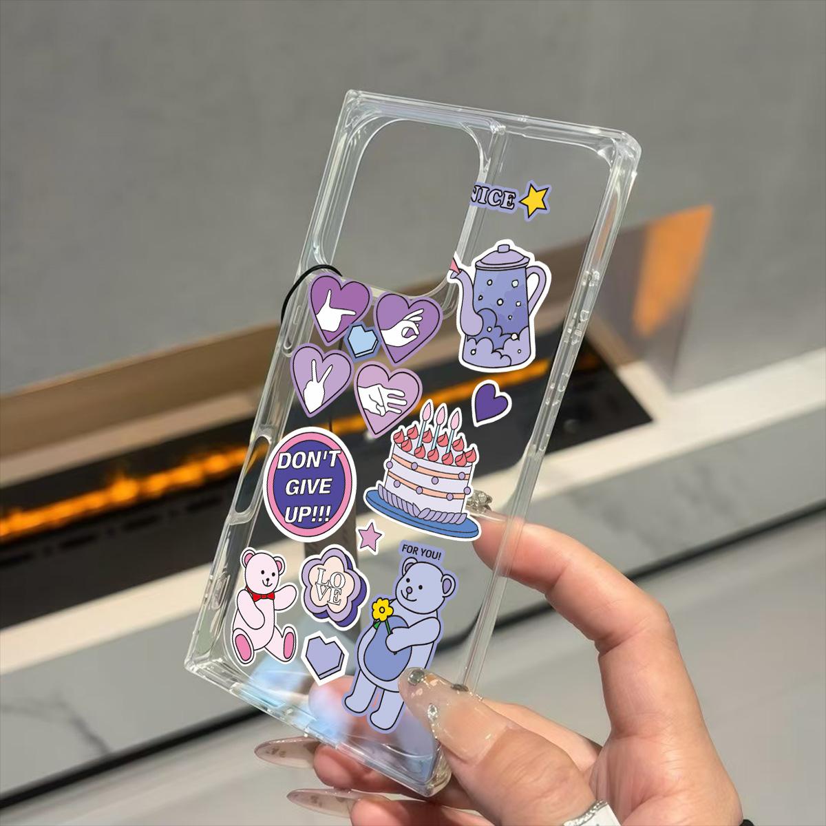 

Прозрачный квадратный чехол-накладка для iPhone 16 ProMax 12 15 Plus 13 11 14 Pro Max, защита от окисления, чехол с рисунком плюшевого мишки на день рождения iphone 16