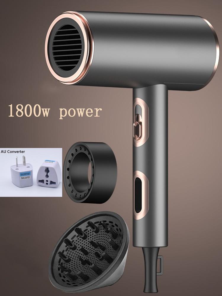 Przenośne suszarki do włosów Jon ujemny 1800W 2200W Trzybiegowa regulacja ogrzewania i chłodzenia Wysoka moc Niebieskie światło Antystatyczna suszarka nadmuchowa Urządzenia domowe