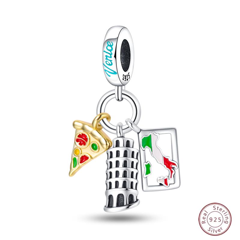 Copper Beaded Pendant Donut Dessert Cake Original 3Mm Bracelet Women Fine Jewelry