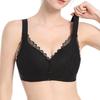 New Wavy Lace Front Buckle Underwear Women's Setting Cup Adjustable Shoulder Strap No Steel Ring Large Size Text