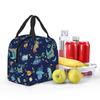 Cartoon Cute Dinosaurs In Space Insulated Lunch Bag for Kids School Cooler Thermal Food Box Tote Portable Lunch Boxes Container