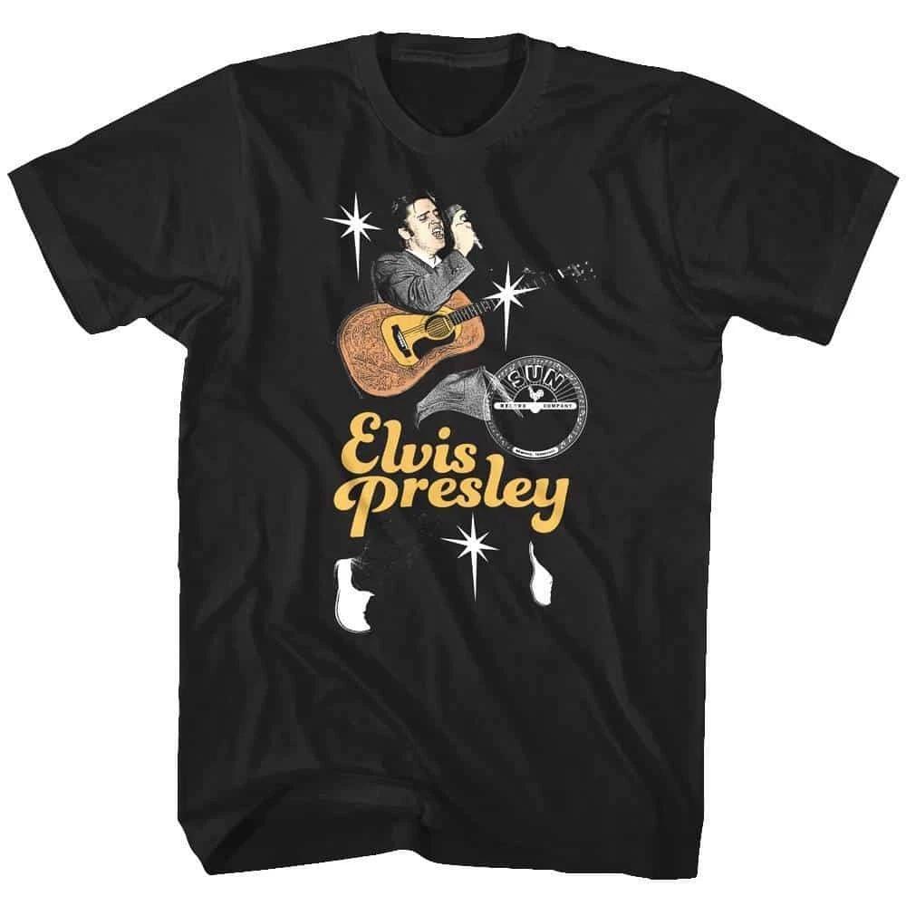 Elvis Presley Super Star Sparkle Men s T Shirt M