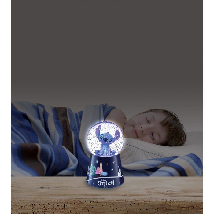 Enceinte Bluetooth - Lexibook - Disney Stitch - Boule à Neige Stitch - Bleu - Rechargeable USB-C - Design décoratif