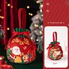 1 Stück Kinder-Themen-Weihnachtsgeschenkbox mit Canvas-Tragetasche Umweltfreundliche Verpackung Dekoration für Weihnachtsgeschenke