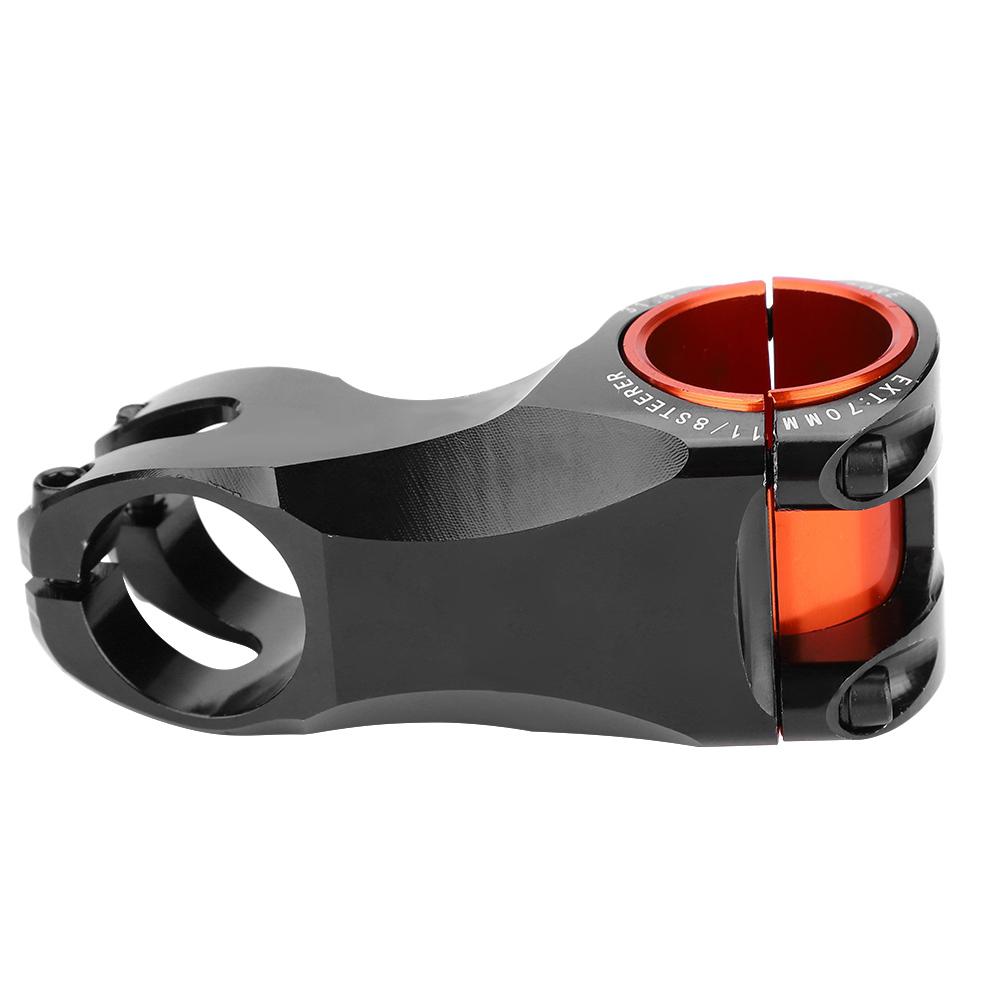 Mountain Bicycle  17 Degree Alunimium Alloy Bike Tube Stem 31.8mm Replacement (Black)