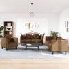 VidaXL Ensemble de Canapés 3 pcs avec Coussins, Canapés avec Accoudoirs et Pieds, Meubles de Salon Salle de Séjour, Moderne, 3209256