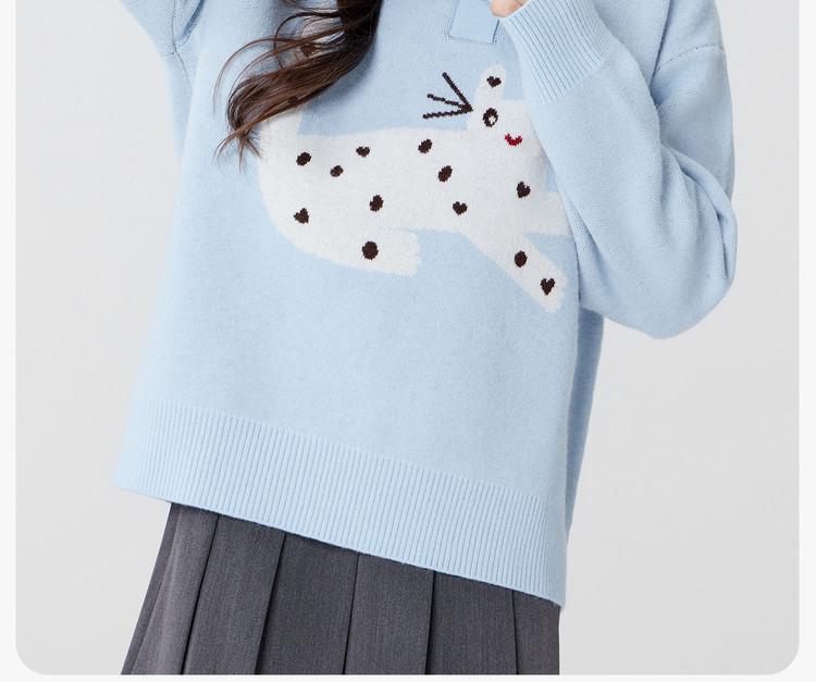 Left West children's clothing, girls' sweaters, polo shirts, children's spring clothing, 2026 girls' and boys' knitwear, super beautiful and trendy