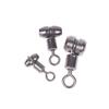 10Pcs Fishing Swivels 3-Way Copper Fishing Connector Saltwater Fishing Rolling Bearing Swivel Hook For Carp Tackle Accessories