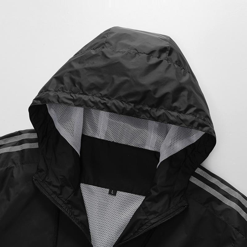 Spring and Autumn Korean Hooded Loose Plus Size Couple Jacket Men's and Women's Sports Casual Thin Windbreaker