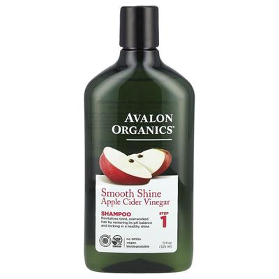 Shampoo, Lucentezza Liscia, Fase 1, Aceto di Sidro di Mele, 11 fl oz (325 ml)