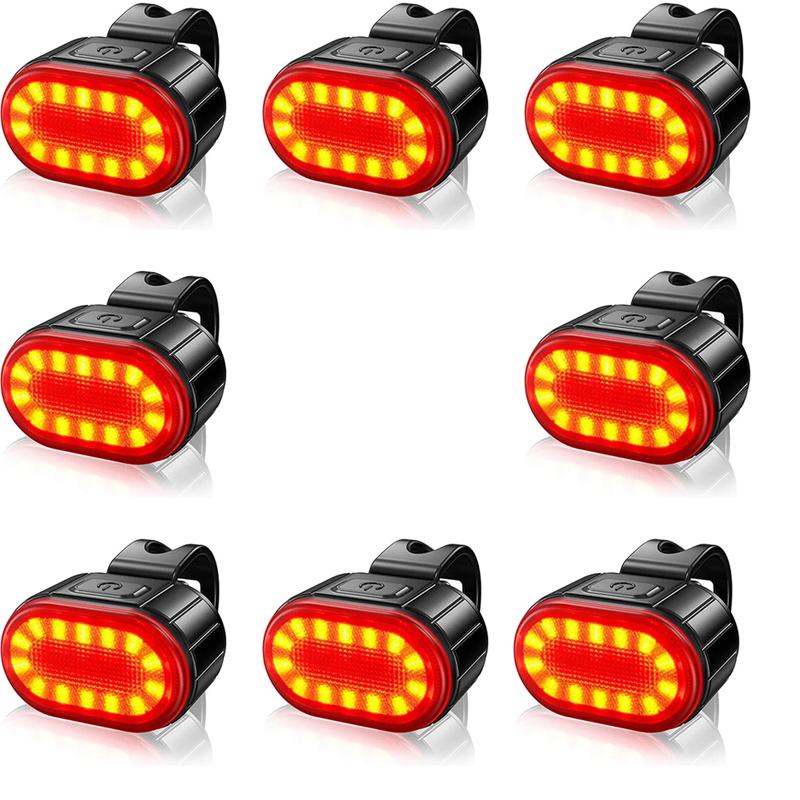 LED Cycling Taillight USB Rechargeable Headlight Waterproof Bike Safety Warning Light Night Bike Cycling Equipment Accessories