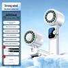 New Portable Folding Handheld Fan with Semiconductor Cooling & Digital Display
