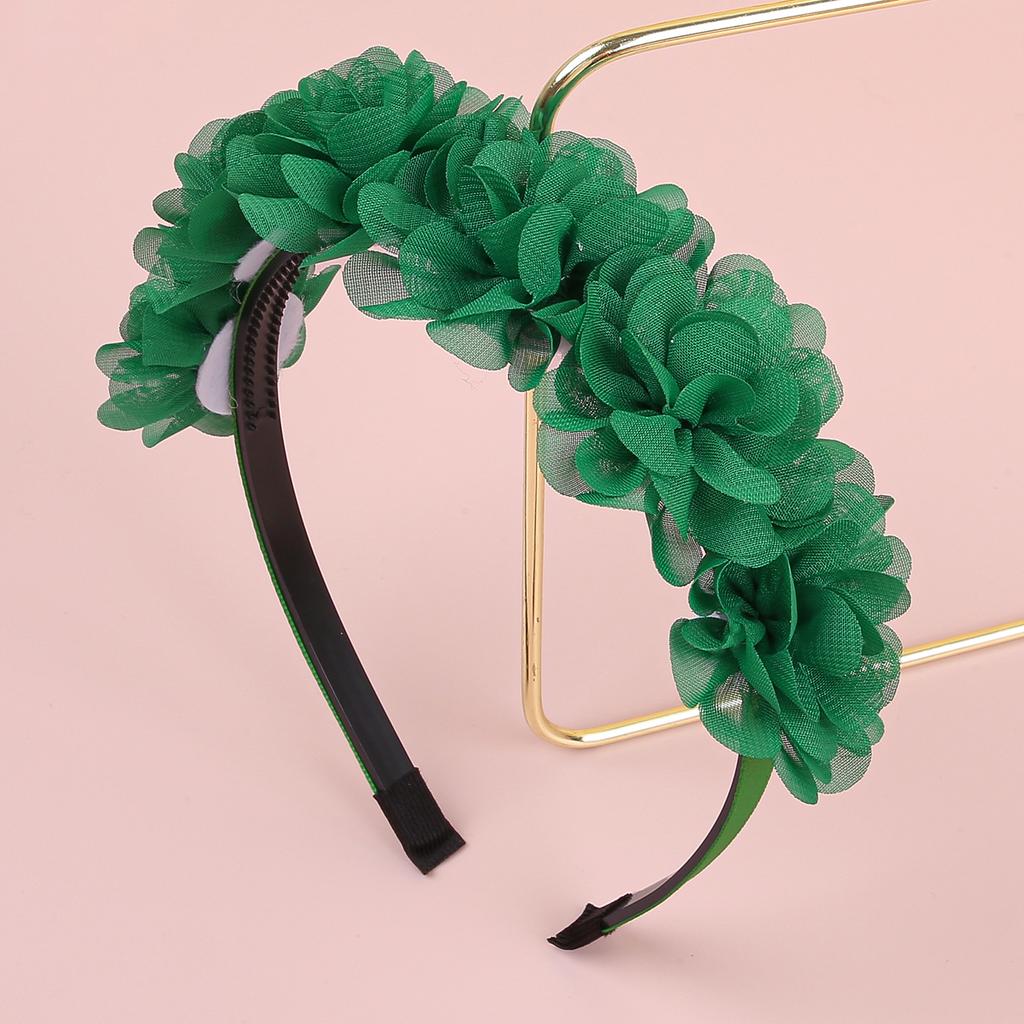 Fashion Chiffon Flower Headbands Plastic Teeth Hairbands Baby Girls Headbands Children Kids Floral Hairband Hair Accessories Set