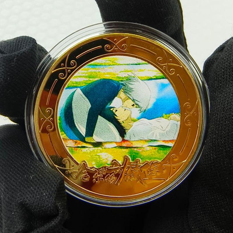 Castle coins, commemorative medals, collectible gifts, anime merchandise figurines