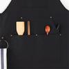 Men Women Denim Barbecue  Apron Adjustable Cross Back Straps Multifunctional Large Pockets Working