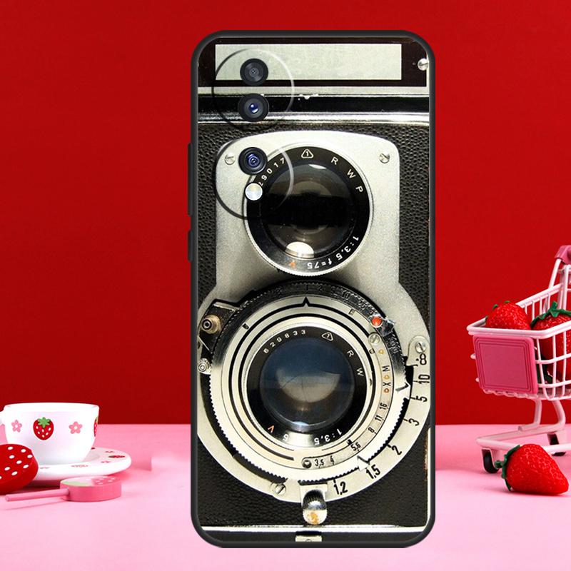 Retro Camera Vintage For Honor X9b X8b X8a X9a X6a X7a X6 X7 X8 X9 Honor 90 70 50 Magic 5 Lite Magic 6 Pro Case
