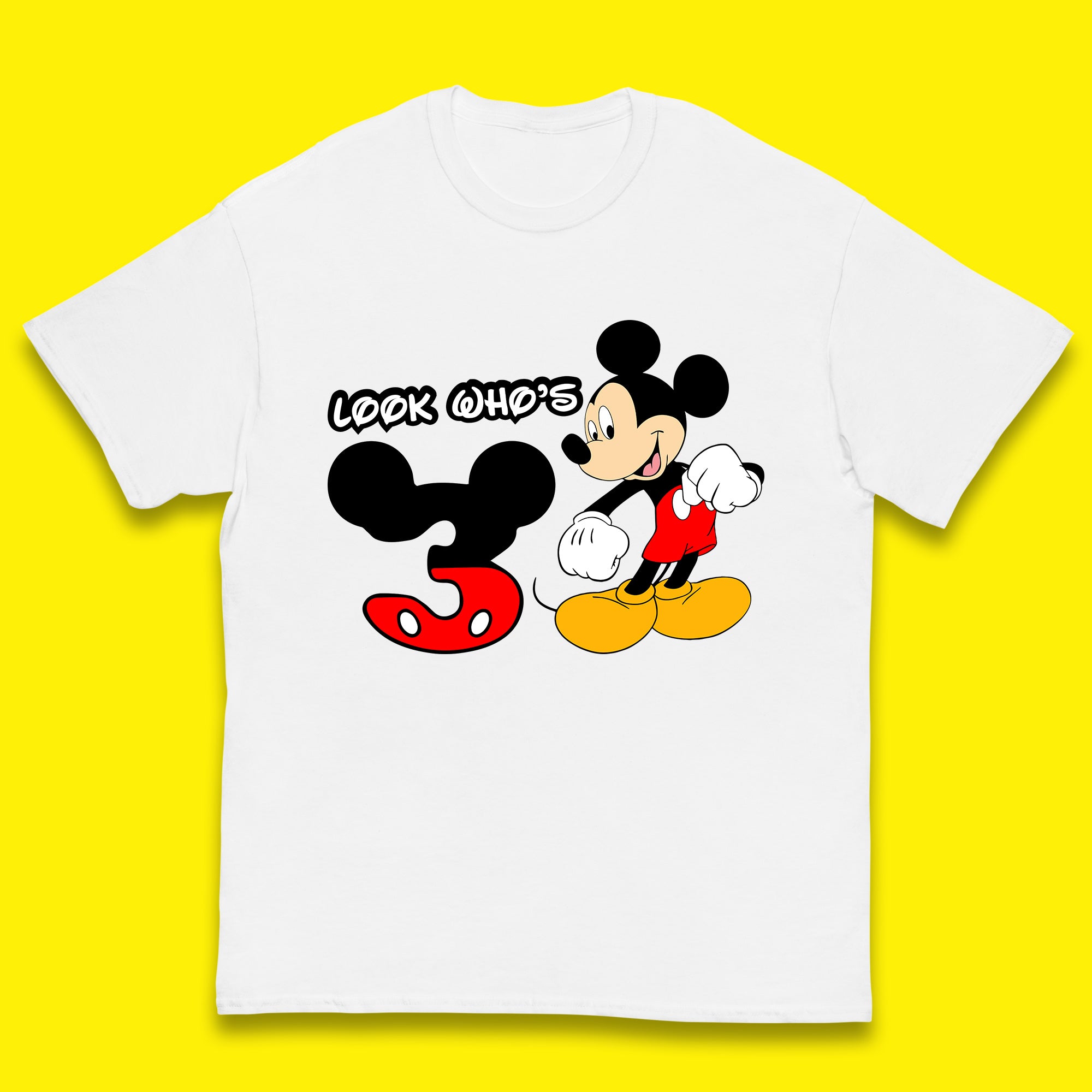 Personalised Disney Mickey Mouse Minnie Mouse Cartoon Your Birthday Year Disneyland Birthday Theme Party Kids T Shirt 140
