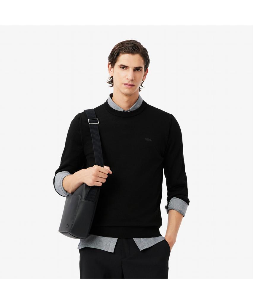 LACOSTE Men'S Merino Wool Crew Neck Sweater Ah1969-55N 031