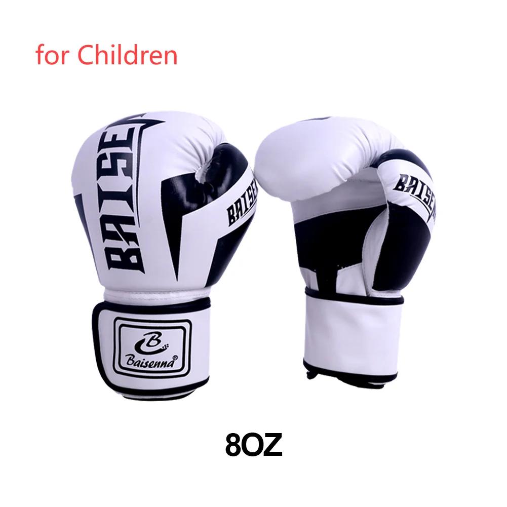 PU Boxing Gloves Fighting Kick Boxing Gloves Karate Muay Thai Training Workout Kickboxing Gloves Taekwondo Protector Adult Child
