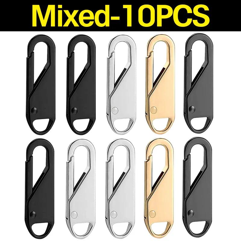 Universal Zipper Puller Replacement Instant Repair Zipper Head Kit Travel Bag Suitcase Wallet DIY Sewing Metal Zipper Sliders