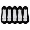 1/5pairs Fashion Women Solid Color Thin Boat Sock Summer Invisible Non Slip Absorbing Short Sock Breathable Soft Ice Silk Sock