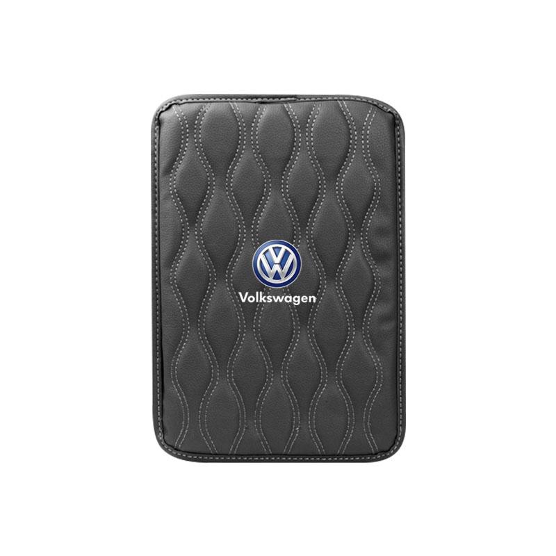 1 ks Kožené Podložky na Lakťovú Opierku do Auta Vodotesné Ochranné Vankúšiky na Ruky Pre Volkswagen Jetta MK5 MK6 Golf-4 5 6 7 Passat 3B7 601 171 B5 B6 B7 T4 T5 sivá