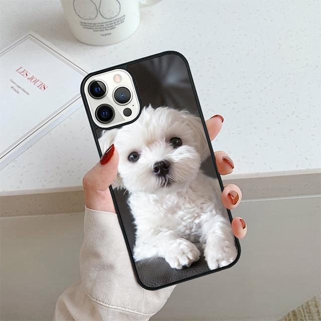 Maltese Dog Puppy Phone Case For iPhone 17 Air 14 15 16 13 12 Cover For Apple 14 15 16 Pro Max Plus Coque
