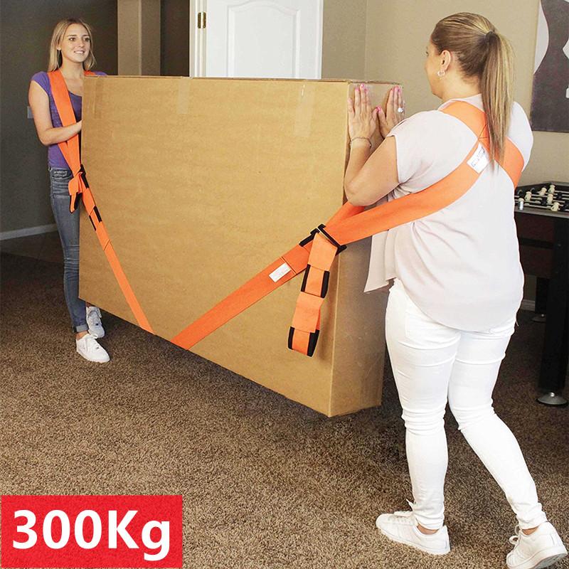 2PCS Furniture Moving Carrying Straps Shoulder Forearm Carry Rope Lift Heavy Furniture Transport Belt Ropes Lifting Cord Moving Strap