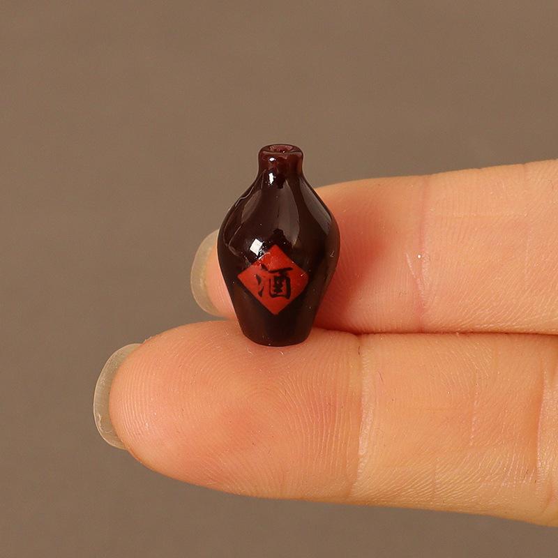 1Impostare1:12 Barattolo per vino in miniatura per casa delle bambole, retrò, cinese, bicchiere per vino, modello, decorazione per cucina, giocattolo, accessori per casa delle bambole