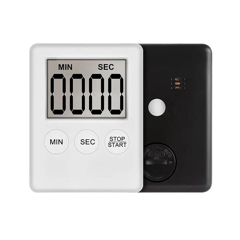 1 stk LCD Digitalt Kjøkkentimer Magnetisk Matlaging Nedtelling Opptellingstimer Klar Høy Alarm Hjemmekjøkken Matlagingstilbehør