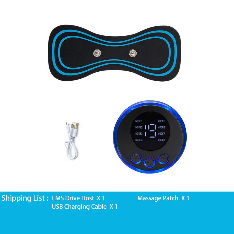 

Портативный 8-режимный EMS массажный пластырь для шейных позвонков, шейный перезаряжаемый массажер для облегчения мышечной боли, шейный массаж