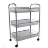Trolley - Zeller Present - Mesh 17720 - Steel - 43.5 X 26 X 62.5 Cm - 3 Baskets