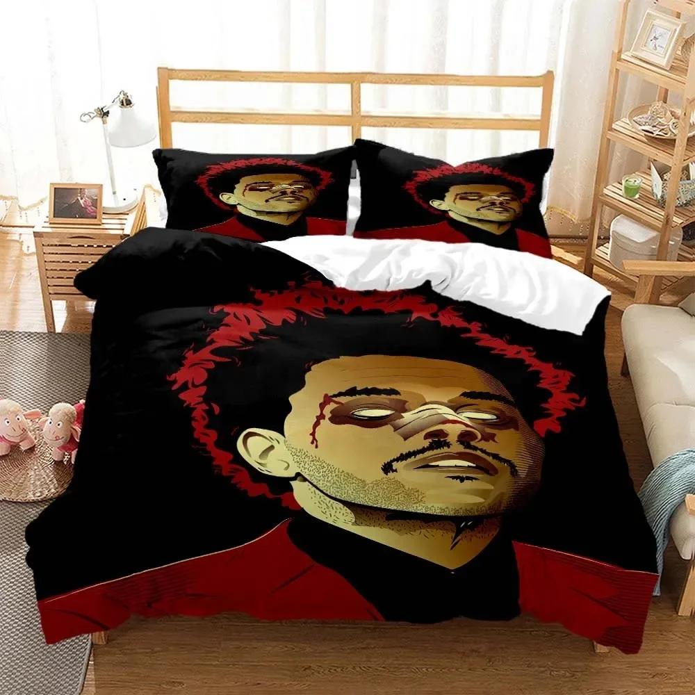 Comforter Die Weeknd Fashion Pop Singer 3D Printed Bedding Queen Bedding Set King Size Bedding Set Soft And Comfortable
