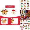 Snowman Reindeer Paper Masks Set With Festive Design For Christmas Events