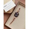 Compatible with Apple Watch Series 11, Huawei GT6, and Xiaomi 9 Pro: Diamond Four-Leaf Copper Chain Band iWatch1098E