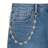 Unique Hollow Star Charm Chain Extender Fashion Jewelry Chain Stainless Steel Texture Perfect for Necklace and Styling