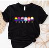Subtle Pride Popsicle Tshirt, Unisex Shirt, Lesbian, Bisexual, Transgender, Non-Binary, Gay, Genderfluid