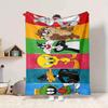 1pc Looney Tunes Cartoon Characters Flannel Throw Blanket - HD Printed Lightweight Soft Warm All-Season Blanket for Sofa, Bed, Travel, Camping 199