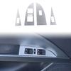 Silver Alloy Car Window Glass Lift Frame Trim Cover For Seat Leon MK2 2008-12