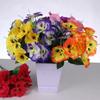 Authentischer Look Künstliche Stiefmütterchenblumen Lebendige Stiefmütterchendekoration Helle Heimdekoration