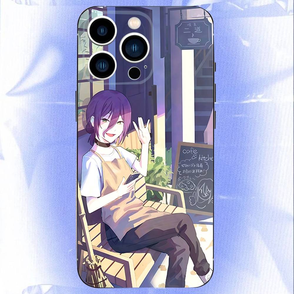

C-Chainsaw Man R-Reze Phone Case For iPhone 17,16,15,14,13,12,11,Pro,XS,Max,XR,Plus,E,SE4,Mini Black Soft Cover iPhoneXR