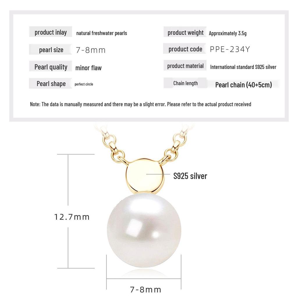 Double Layer Freshwater Pearl Choker Necklace, s925 Sterling Silver, 18k Gold Plated, Gift for Christmas and Qixi