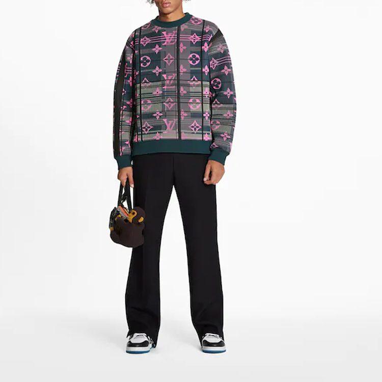 LOUIS VUITTON Monogram Jacquard Sweatshirt 1A8P0J